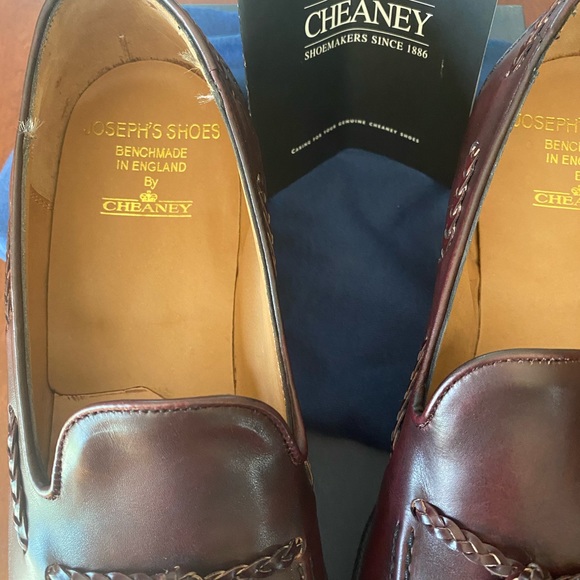 Joseph Cheaney side tassel loafer Burgundy US 9M
